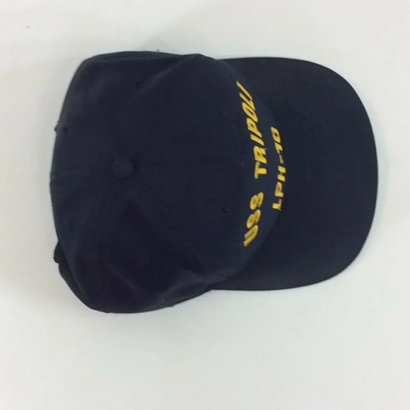 USS Tripoli Navy Adjustable  SnapBack LPH-10 Hat Military - Picture 6 of 8
